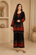 black red suit