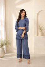 Co ord set grey blue