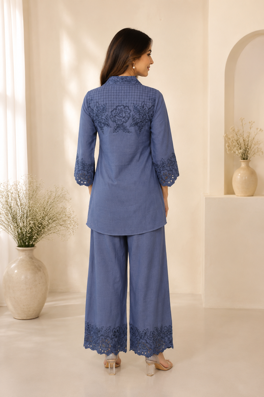 Co ord set grey blue