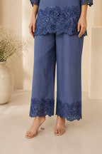 Cotton Kurta with Mirror, Thread Work